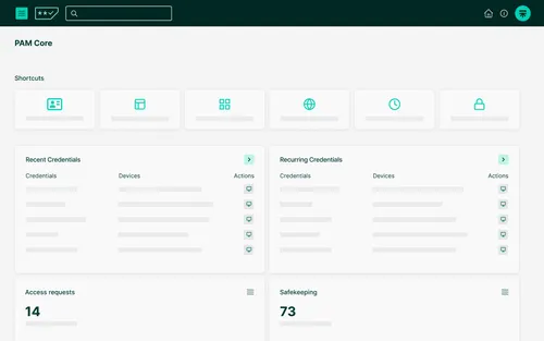 Product screen